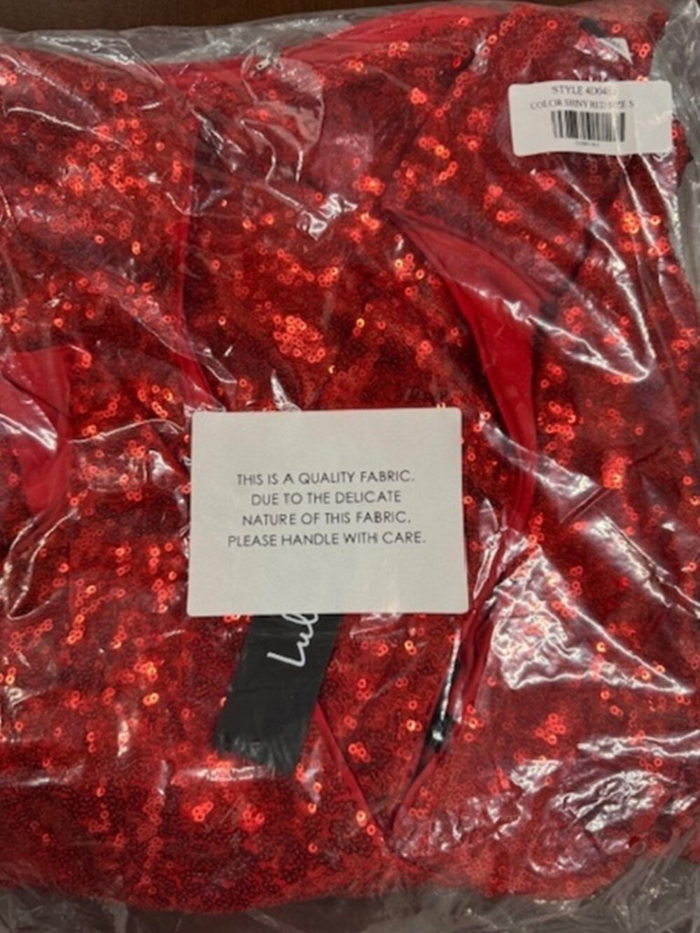 NWT Lulus Alicia Red Sequin Ruffled Two-Piece Dress (size S) - Picture 7 of 11